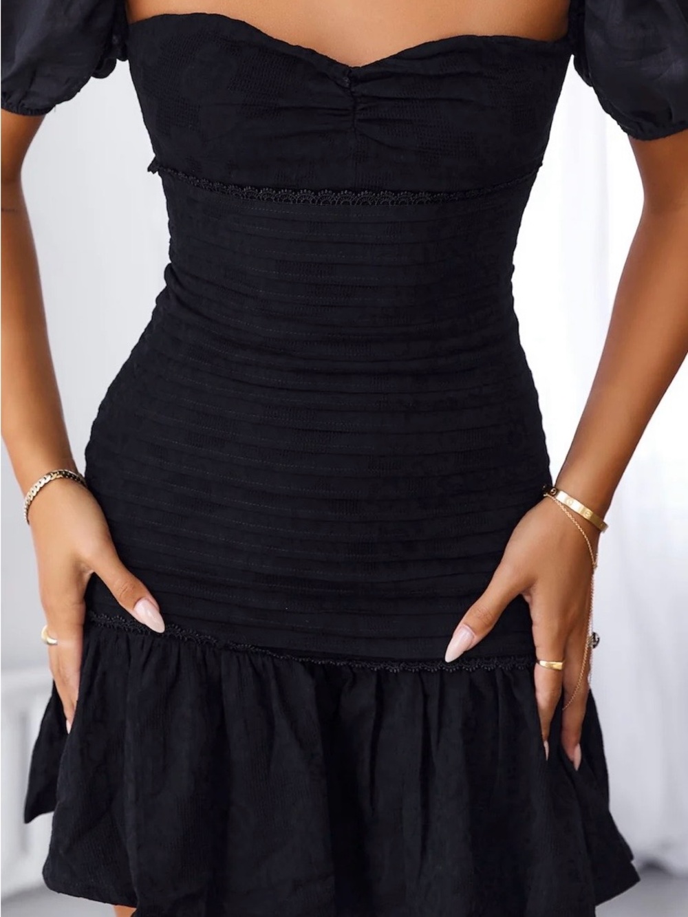 Hello Molly Black St. Cloud Mini Dress